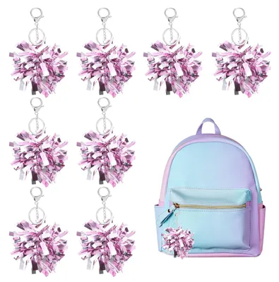 Produktbild von Omgoods – 20 Cheerleader-Schlüsselanhänger in Rosa und Silber