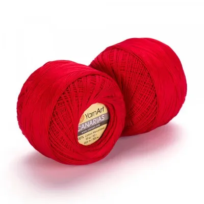 Produktbild von Yarn Art Canarias 6328 Red Häkelgarn