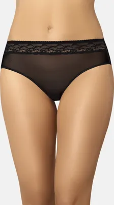 Produktbild von Teyli Mesh Slip mit floraler Spitze Sassi Female 311 schwarz XS
