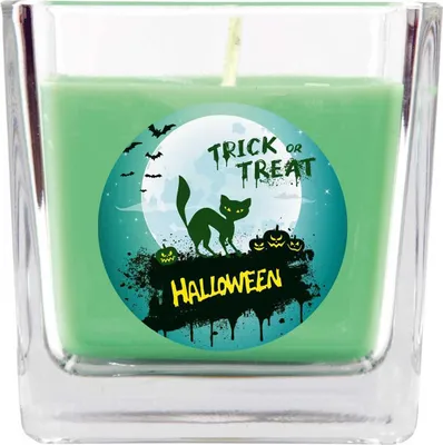 Produktbild von HS Candle "Halloween" Duftkerze im Glas - viele Motive zur Auswahl, Ideale Herbstdeko
