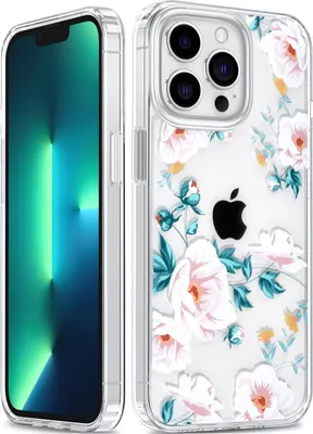 Produktbild von UNIQ Accessory iPhone 13 Pro Case - Transparent - Floral Print 2