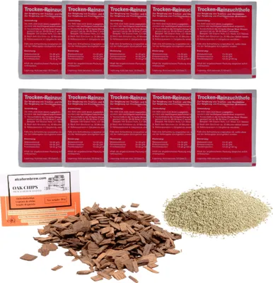 Produktbild von 10 x VINA Hefe für Weißweine und Schaumweine 20g - Weinhefe, Apfelwein Hefe