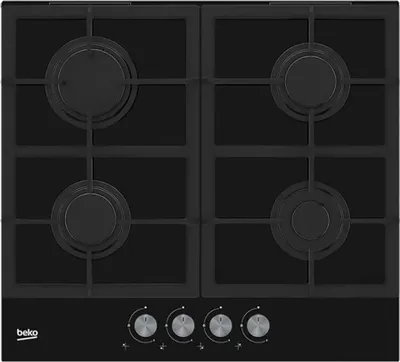 Obrázok produktu pre Beko HILG 642C5 SB Black Integrovaná plynová varná doska 60 cm so 4 zónami