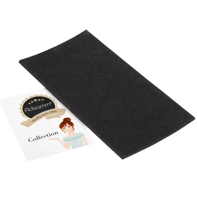 Produktbild von Adsamm® | selbstklebende Filzplatte | 100x200 mm | Schwarz | rechteckig | 3.5 mm starker Filzzuschnitt in von Adsamm®