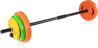 Produktbild von Tunturi Tunturi Aerobic Pump Weight Set 20kg - Hantelset mit 6 Scheiben - Inkl. Langhantelstange - Mit Schaumstoffpolsterung - Inkl. Gratis Fitness-App