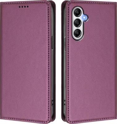 Image de Housse de téléphone portable pour Samsung Galaxy A34 5G, étui à rabat en cuirPolyuréthaneantichoc Housse magnétique avec support Violet