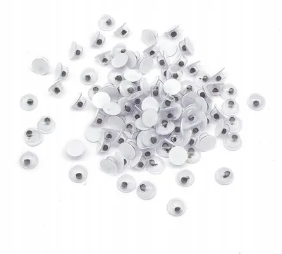 Produktbild von MIXFORM Rund Schwarze Plastikaugen für Spielzeug