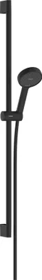 Image de Ensemble de douchette hansgrohe Activera Select S, 95, 2 jets, EcoSmart, avec barre de douche de 90 cm, finition noir mat