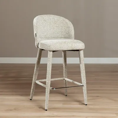 Produktbild von Bronx71 Barhocker Charlie Chenille taupe 69 cm