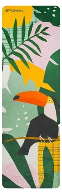 Productafbeelding van Spokey - "Home" yogamat, suède, donkergroen PP10507 (4 cm x 183 cm x 61 cm) (groen/oranje/geel)