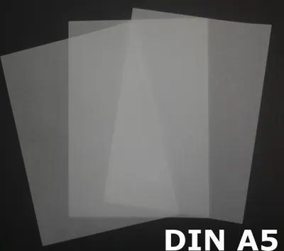 Produktbild von 50 Blatt DIN A5 Transparentpapier Farbe Hochweiss Zanders Spectral 100g/m² exzellente Durchsicht, sehr gute Qualität, mögliche Verwendung: Einladungen, Visitenkarten, Einlegeblätter für Alben, Fotoalben, Gutscheine, Fensterbilder, Bastelarbeiten und vieles mehr