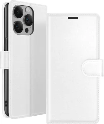 Immagine prodotto di Zanaé, custodia flip per iPhone 14 Pro con chiusura magnetica e portacarte, bianco