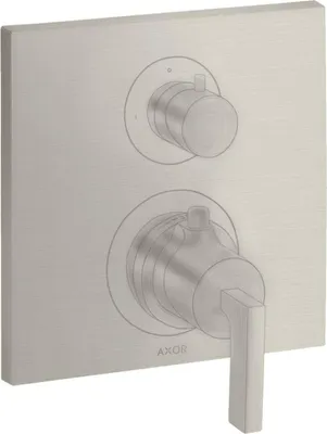 Produktbild von Thermostat AXOR CITTERIO UP m Abstellventil u HGri Stain st optic stainless steel optic