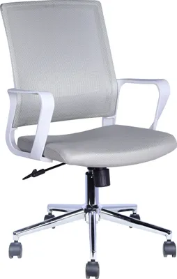 Produktbild von Casa Dolce Bürostuhl BRASIDAS, grau, 54x60x91,5-101 cm, drehbar und höhenverstellbar, Stoff
