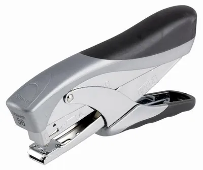 Image de Rexel 2600001, Agrafeuse de bureau Office 56, 178x90x36 mm, argent/noir, structure en métal