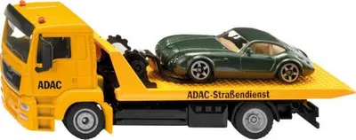 Produktbild von siku Abschleppwagen mit einem Auto 1:55