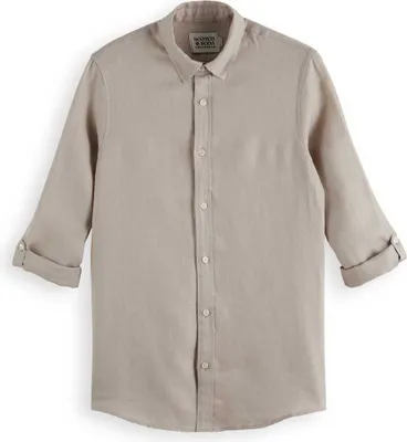 Zdjęcie produktu dla Scotch & Soda Seasonal Corer Regular Fit Langarmhemd Grau S Mann Grau S