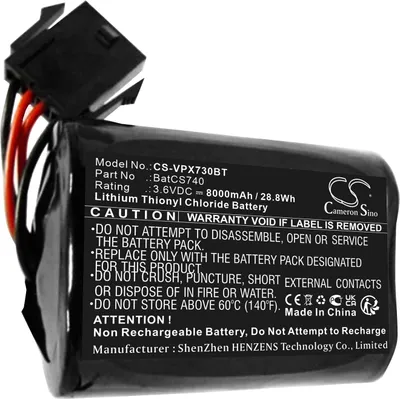 Produktbild von TECHTEK Akku Kompatibel mit [Visonic] MCS-730, MCS-740 PowerMax Siren, MCS-740 wireless siren, MCS720B, SR720B, SR740 Ersetzt BatCS740, für K-305177