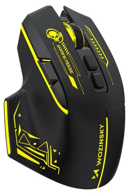 Productafbeelding van Wozinsky WMGB-1181 draadloze gamingmuis, 3200 DPI – zwart/geel