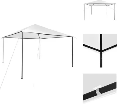 Produktbild von vidaXL Pavillon 4x4x3 m Weiß 180 g/m² -  Pavillons & Partyzelte
