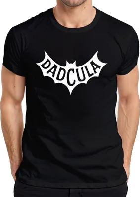 Produktbild von DADCULA Vatertag Papa Lustig Halloween Vampir Fledermaus Humor Herren T-Shirt, Schwarz, XXL