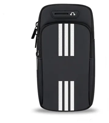 Productafbeelding van Sportarmband telefoon hardlopen - Met sleutelhanger - Tot 6,5 inch - Zwart
