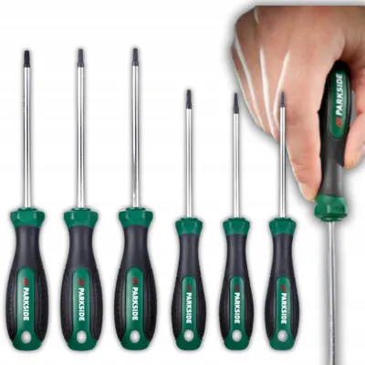 Produktbild von PARKSIDE Schraubendreher-Set TORX 6-teilig mit Magnetspitzen