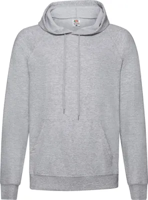 Produktbild von LIGHTWEIGHT HOODED SWEAT | Leichter Uni Kapuzen-Sweatshirt Hoodie – Raglanärmel, Kängurutasche, Baumwolle/Polyester-Mischgewebe