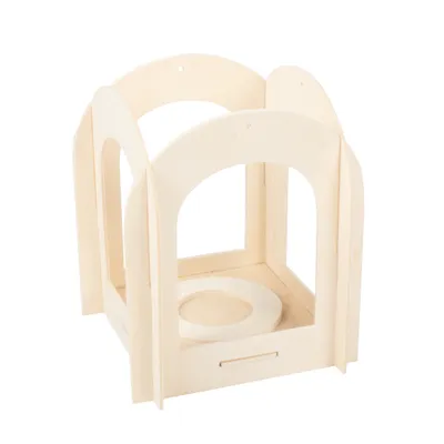 Produktbild von Holzlaterne, 120 x 120 x 140 mm, 1 Stück