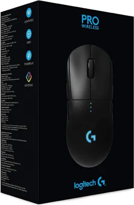 Zdjęcie produktu dla Logitech G 910-005273, Oburęczny, Optyczny, RF Wireless, 25600 DPI, 1 ms, Czarny