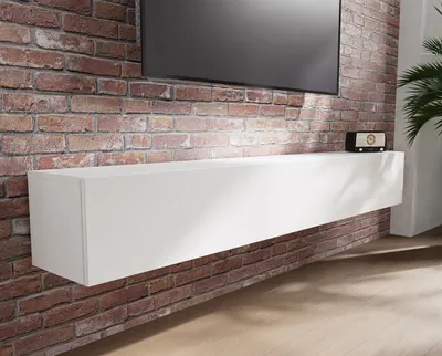 Produktbild von PLATAN ROOM TV Lowboard Hängeboard Board Schrank für Wohnzimmer Wandschrank Matt 210 (2x105) cm Länge
