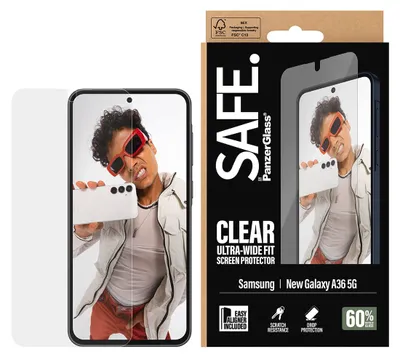 Produktbild von Gehärtetes Glas für Galaxy A37 5G, SAFE by PanzerGlass Ultra-Wide Fit