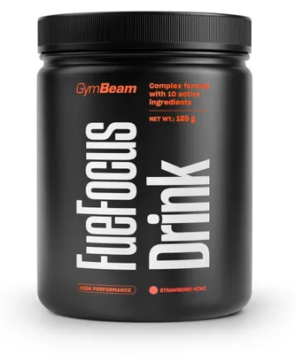 Produktbild von GymBeam - FueFocus Drink, 125 g, Erdbeere Kiwi