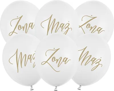 Zdjęcie produktu dla balon 6szt. MĄŻ/ŻONA | SB14P-273-008-6