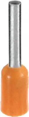 Image de 100 x Assortiment d'embouts - ORANGE - isolés - 0,5qmm / 0,5mm² longueur 8 mm