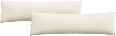 Produktbild von vidaXL Sofakissen 2 Stück Creme 145 x 40 cm Cordstoff