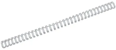 Produktbild von GBC Drahtbinderücken A4, 2:1, 23 Ringe, 19 mm, silber (200), Metall, Silber, 250 Blätter, 200 Stück(e)