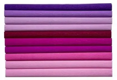 Immagine prodotto di Carta velina stropicciata 25x200cm mix rosa 10 rotoli