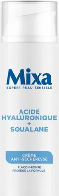 Produktbild von Feuchtigkeitscreme gegen trockene Haut, Mixa, mit Hyaluronsäure und Squalen, 50 ml
