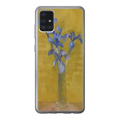 Produktbild von MuchoWow® Handyhülle Schutzhülle Hülle für Samsung Galaxy A52 5G Schwertlilien - Piet Mondrian - Alte Meister Silikon Softcase Handy Hülle - Umschlag