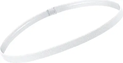 Imagen del producto de Banda deportiva para la frente, delgada y antideslizante, elástica con agarre de silicona. Banda para absorber el sudor, ideal para hombres y mujeres, para fútbol, baloncesto, tenis, correr, etc. Color: blanco