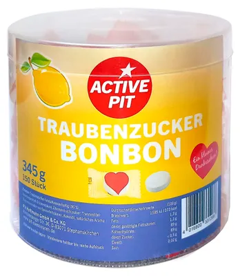 Produktbild von Active Pit Herz Traubenzucker Bonbon
