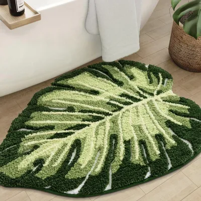 Produktbild von Monsterablad Badmatte 50x80 cm – Flauschig, Antirutsch & Wasserabsorbierend