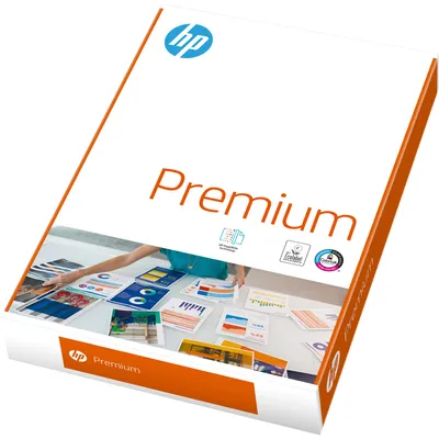 Produktbild von HP Premium 500/A4/210x297, Laser-/Inkjet-Druck, A4 (210x297 mm), 500 Blätter, 90 g/m², Weiß, 121 µm