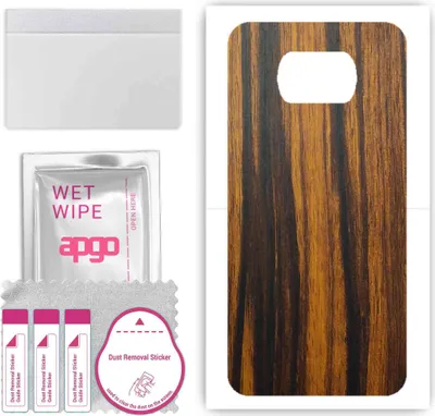 Produktbild von apgo Rückseite Schutzfolie, Skin, kompatibel mit Xiaomi Poco X3 Pro, Hinten Displayschutzfolie aus Vinylfolie, kratzfest, einfache Montage - Tigerwood