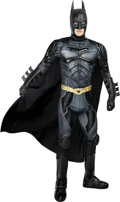 A full-body shot of a Batman costume.