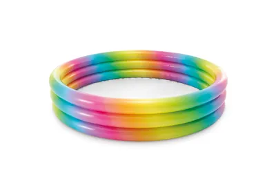 Produktbild von INTEX 58439NP Pool 3-Ring "Rainbow Ombre" 147x33cm Planschbecken Kinder