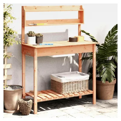 Produktbild von Pflanztisch mit Waschbecken 147,5x44x139,5 cm aus Tannen-Massivholz