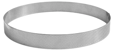 Image de GOBEL - Moule à gâteau perforé – Moule à pâtisserie perforé – Acier inoxydable – Ø 24 cm –