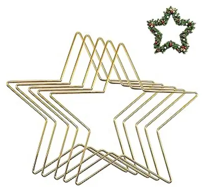 5 Metall-Sterne 200 mm für Traumfänger & Basteln